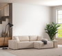 Atelier Del Sofa Sofá-Cama Esquinero Ecru 260cm Ancho x 170cm Profundidad, convertible en cama 206cm x 145cm